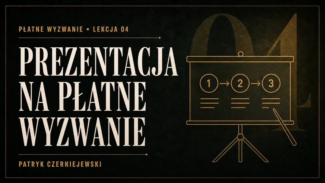 Lekcja 4: Prezentacja na płatne wyzwanie